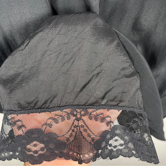 MAEVE by ANTHROPOLOGIE Pleated Bodice Black Babydoll Square Neck Dress Est 6 - Picture 9 of 11